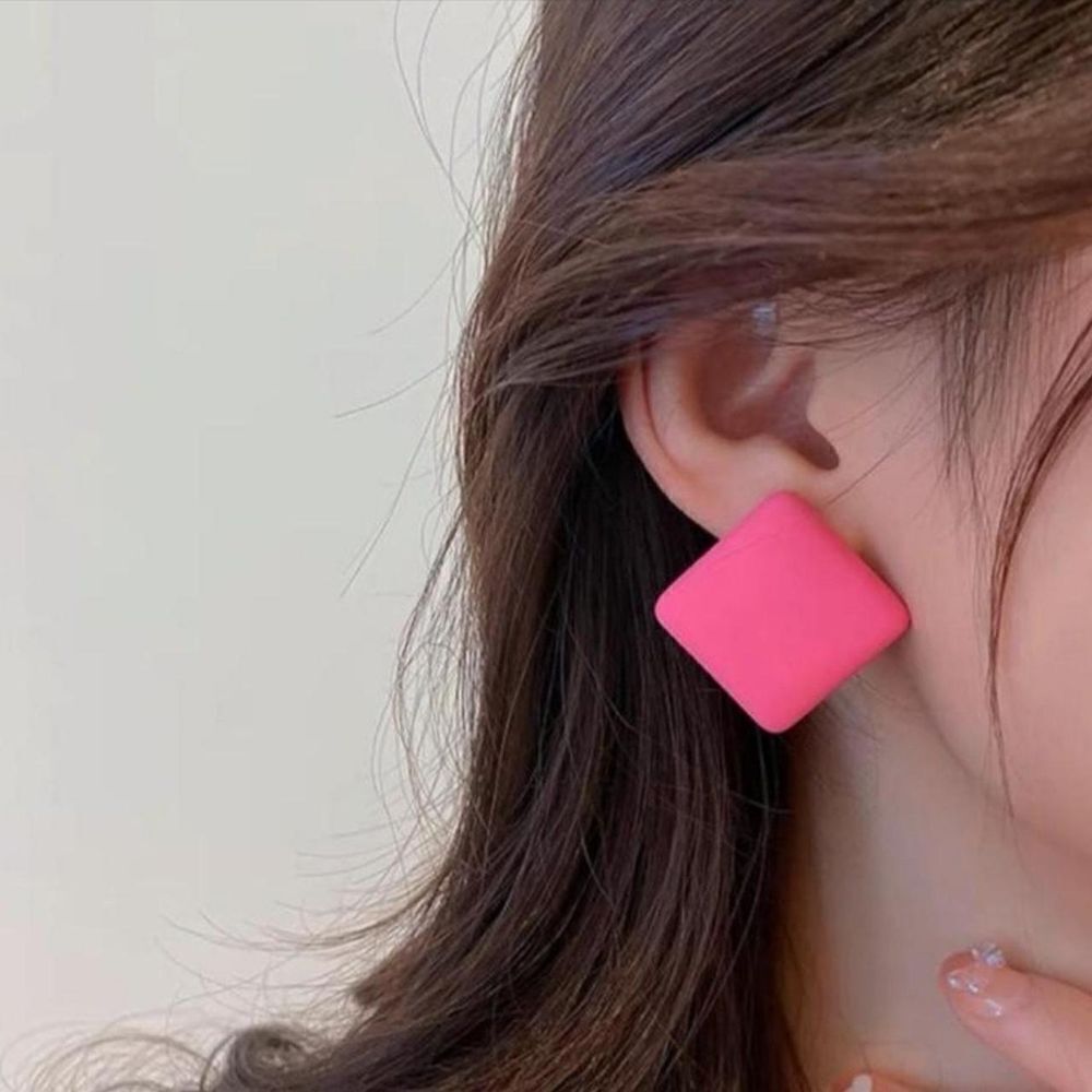 2/$20 Brand New Cute Pink Square Earrings